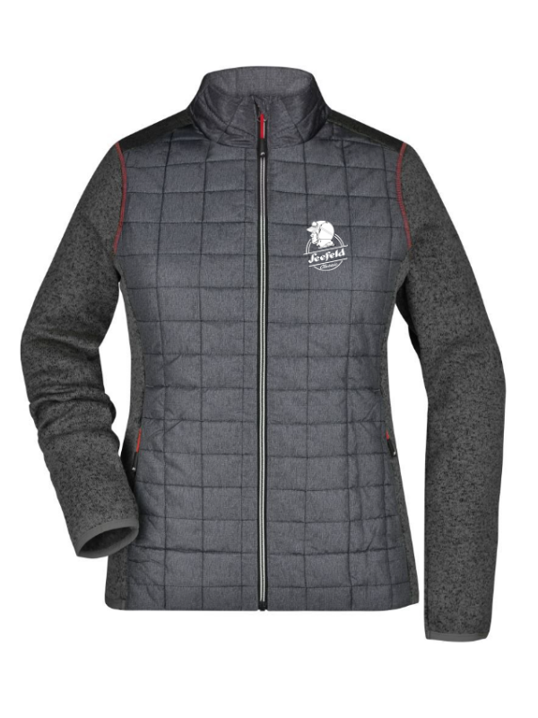 Damen Strick Hybrid Jacke